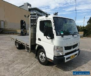 2015 mitsubishi canter fuso automatic 515 tray hiab 017t crane for Sale