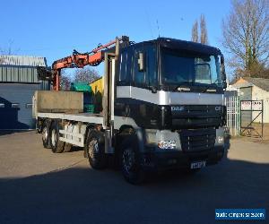 DAF TRUCKS FAX CF85.380 8x2 FLATBED CRANE LORRY 