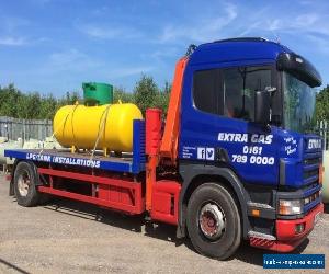 Scania Flat Lorry 2 Axle rigid body with Atlas Crane (2004)