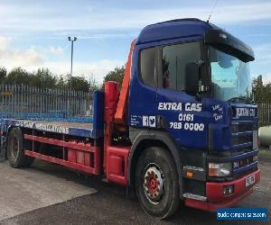 Scania Flat Lorry 2 Axle rigid body with Atlas Crane (2004)