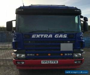 Scania Flat Lorry 2 Axle rigid body with Atlas Crane (2004)