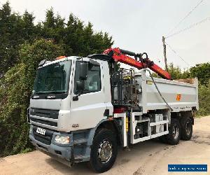 DAF CF75.360 TIPPER GRAB 6X4 DOUBLE DRIVE STEEL SUSPENSION CRANE AIR-CON MANUAL