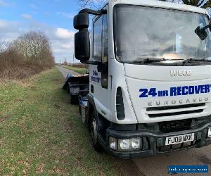 IVECO EUROCARGO 75E16 TILT AND SLIDE RECOVERY TRUCK 2008 08 PLATE TILT SLIDE