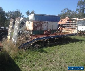 TRUCK TRAY BODY BEAVERTAIL with RAMPS 7.7 metres overall  STRONG CONSTRUCTION