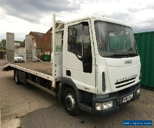 2005 IVECO EUROCARGO 75E17 RECOVERY / PLANT LORRY 22 FOOT FLATBED 7.5 TONNE