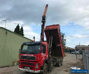 Volvo FM 8x4 TIPPER WITH CRANE for Sale