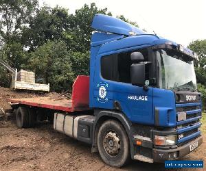 scania p94 (53) 4x2 flatbed manual sleeper cab