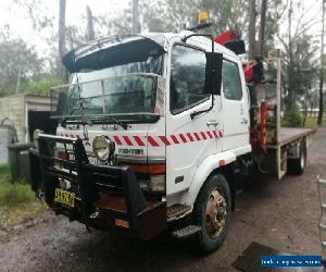 Mitsubishi FM618 Crew Cab T/Top 6cyl Diesel 6Spd Fassi F95A.22 Crane B Bar Winch for Sale