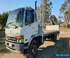 Mitsubishi 2001 FM Fighter crane truck. Duo Hiab