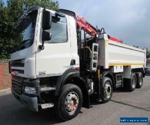 DAF CF85 410 TIPPER GRAB LOADER NEW MOT STEEL SUSPENSION MANUAL GEARBOX 2013 8X4 for Sale