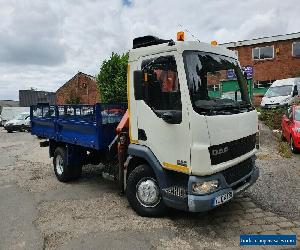 2004 DAF LF45 150 7.5 TON HIAB CRANE CAGED TIPPER LORRY NICE CLEAN TRUCK