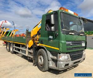 2007 57 DAF CF75.310 6x2 CRANE HIAB PLANT FLAT BED DROPSIDE LORRY