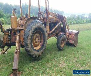 Ford 4500 diesel truck with backhoe