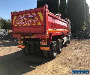 SCANIA P400 8X4 TIPPER GRAB 2011 EPSILON CRANE NO VAT 