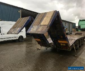 2006 King GTS 44 low loader trailer step frame ramps out riggers Flip Toe ramps