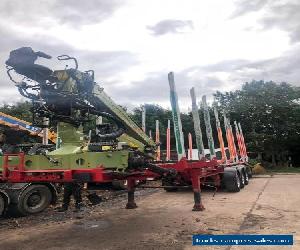 Timber Trailer with Loglift F118st96 Crane complete with Grab