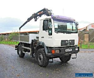 MAN 10.180 4X4 EX BRITISH ARMY / MOD WITH ATLAS CRANE 59500 miles YEAR 2003