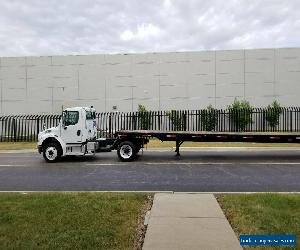 2004 Freightliner M2 106 Auto CAT 53ft Flatbed Hotshot Trailer