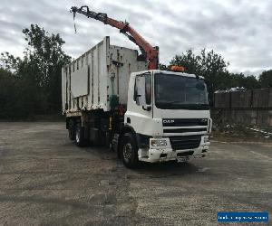 Daf cf 75 tipper Hiab 6x2 rear lift 2009 year  for Sale