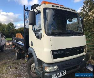 Lf leyland daf tipper lorry 7.5 ton...plate out April..brilliant truck..bargain for Sale