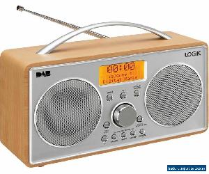 LOGIK L55DAB15 Portable DAB+/FM Radio - Silver & Wood - Currys