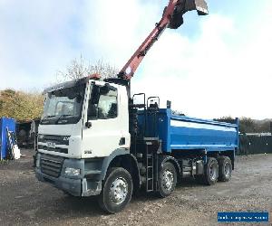 DAF 85 360 TIPPER GRAB TRUCK 2007 8 WHEEL TIPPER 1244 HMF CRANE WITH GRAB BUCKET