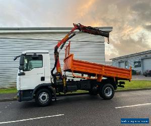 2008 MAN TGL 8.150 7.5 TON TIPPER AND CRANE HIAB original from new truck lorry  for Sale