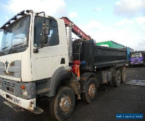 FODEN 8x4 STEEL BODY UNERRAM TIPPER CAT ENGINE EATON G/BOX HMF 1144 CRANE 