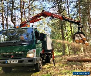 2007 Mitsubishi Canter 7C15 Tipper with Atlas Crane and grab for Sale