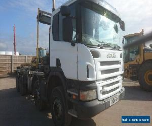 Scania P340 hookloader skip truck lorry 4 axle tipper  for Sale