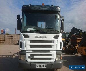 Scania P340 hookloader skip truck lorry 4 axle tipper 