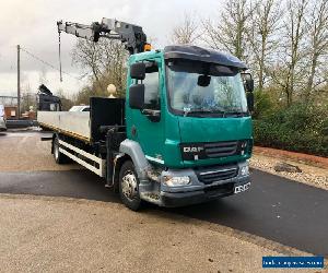 DAF LF 55/220 15 TONNER HIAB CRANE LORRY WITH ALLOY DROPSIDE 2008 58 REG  for Sale