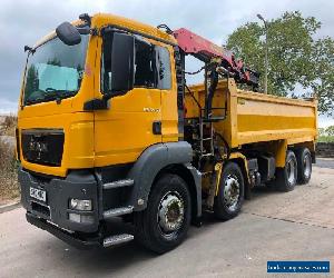 2010 MAN TGS 32.360 8x4 Thompson steel tipper Palfinger PK12001 crane with grab