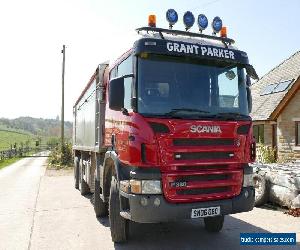 SCANIA  P380  8X4  TIPPER    SLEEPER CABIN 2006  ALLOY BODY TARMAC SPEC 