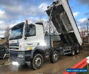 DAF CF85 410 astronic auto sleeper cab 8x4 insulated tipper 2013