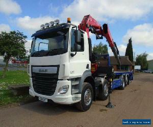 2015 (15) DAF CF 410 8x2 Rear Lift Steer Cheesewedge, 56 Ton Crane, Euro 6