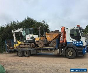 Iveco stralis 310 beavertail hiab plant lorry digger for Sale