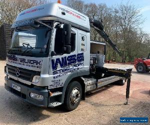 Mercedes Atego Hiab Crane Flatbed Truck 1329