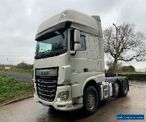 2014 64 DAF XF 106.460 Euro 6 6x2 Superspace tractor unit, sat nav, fridge