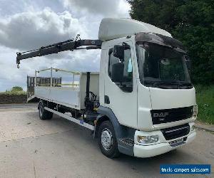 2007 57 DAF LF45.180 12Ton dropside beavertail, Hiab 066 crane, Superwinch for Sale