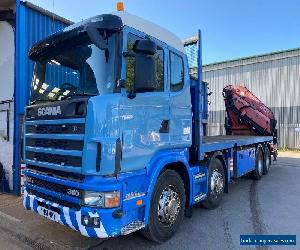 Scania 8x2 R114 380 Flatbed with Rear Mounted Fassi F600XP Crane