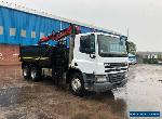 2009 daf cf 75 310 6x4 tipper auto with grab crane no vat for Sale