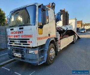 iveco cargo 17 ton accident unit tilt slide crane 