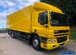 2013 13 DAF CF 75.310 6x2 day cab 26ft5 GRP box tail-lift for Sale