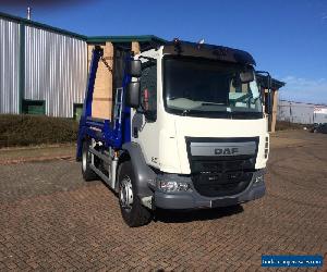 2017 DAF LF Construction 18 Tonne Hyva Skip Lorry Wagon Loader Waste Recycling C for Sale